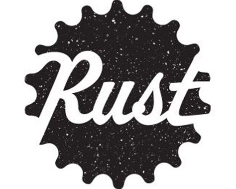 Rust Logo design - Rust industrial logo. Useful for industrial type business. Features gear or ...