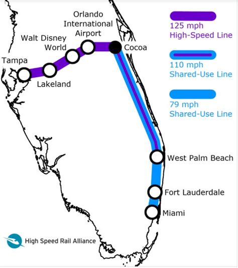 Brightline train launches service from Miami to Orlando Florida