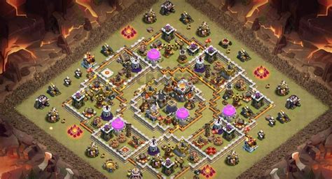 Layout Download, Hybrid Design, Town Hall, Clash Of Clans, Towns, Base