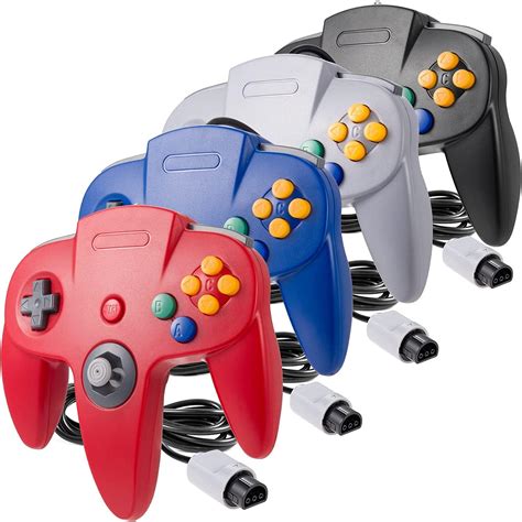 Amazon.com: miadore 4 Pack Classic N64 Controller, Wired Classic N64 ...