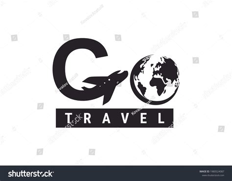 Go Travel Logo Design Lettering G Stock Vector (Royalty Free) 1980524087 | Shutterstock