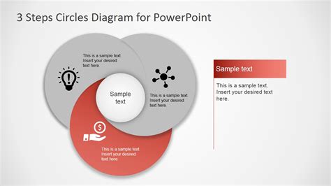 PowerPoint Diagram Third Step Overlapping Circles - SlideModel