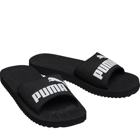 Buy Puma Mens Purecat Slides Black/White