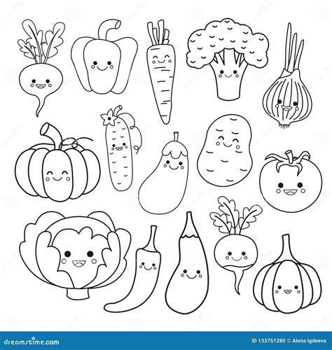 39 best ideas for coloring | Vegetable Coloring