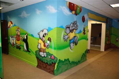 PLAY SCHOOL WALL PAINTING,Nursery School Wall Painting Artist ...