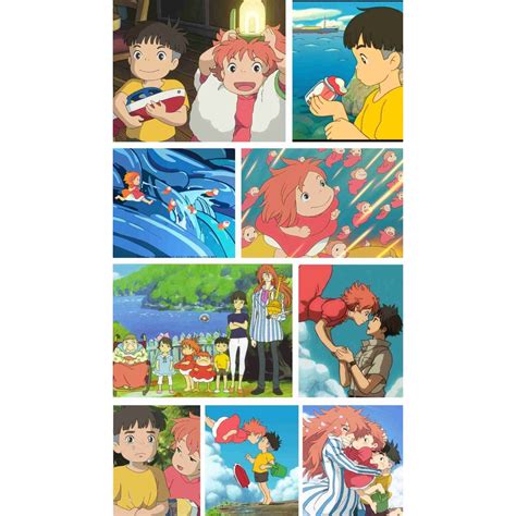 Ponyo Movie Characters Poster A4 Size | Shopee Philippines