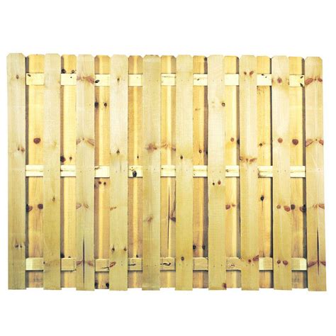 6 ft. x 8 ft. Pressure-Treated Pine Shadowbox Fence Panel-0320850 - The Home Depot