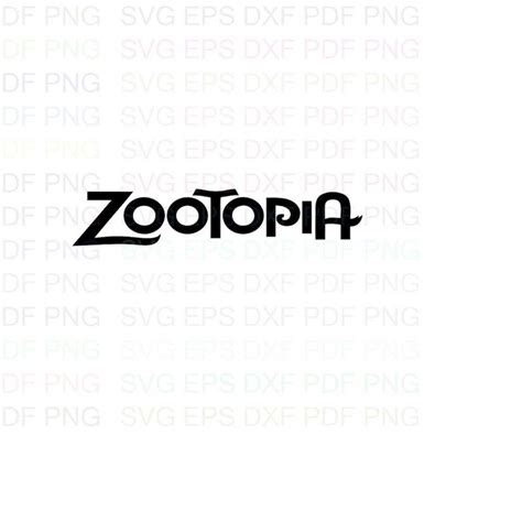 Zootopia_logo Outline Svg Dxf Eps Pdf Png, Cricut, Cutting f - Inspire ...