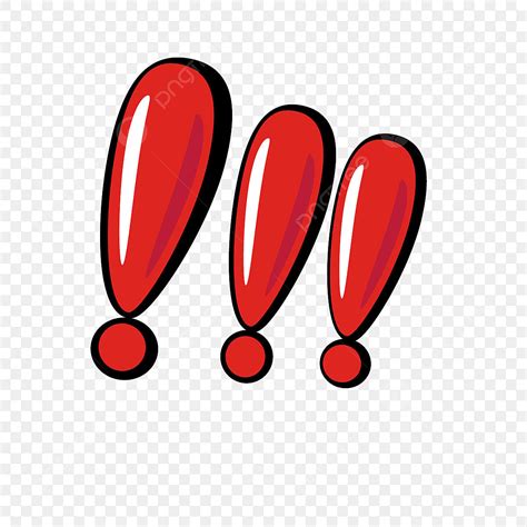 Exclamation Mark Clipart Transparent PNG Hd, Red Cartoon Exclamation ...