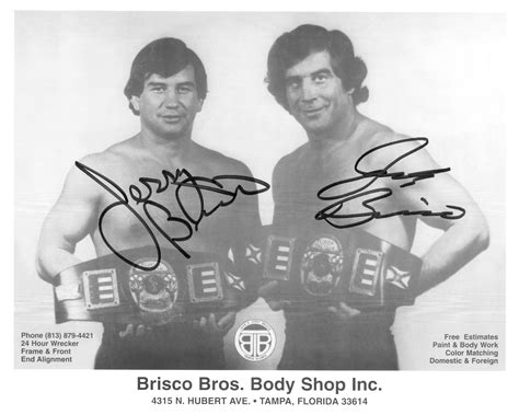 Jack & Jerry Brisco dual signed 8x10 Photo – Signed By Superstars