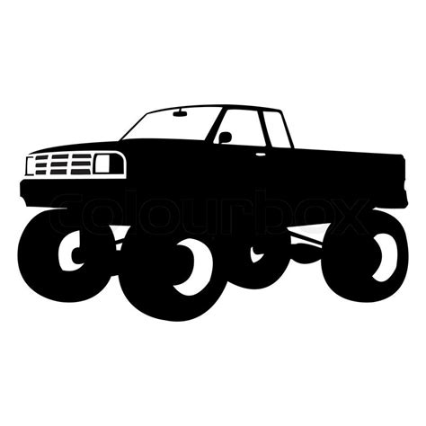 Lifted Truck Vector at Vectorified.com | Collection of Lifted Truck ...