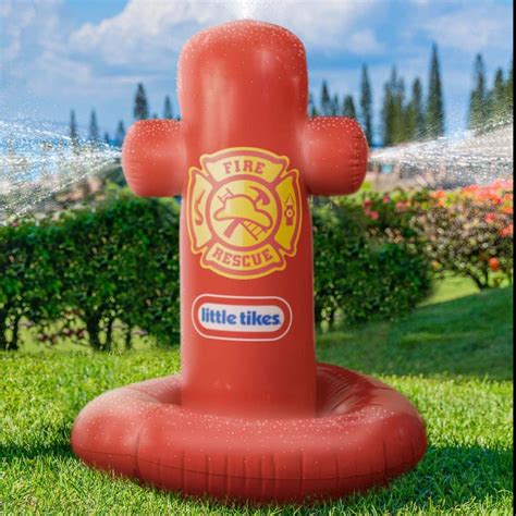 Little Tikes Giant Fire Hydrant Inflatable Water Sprinkler - PoolCandy