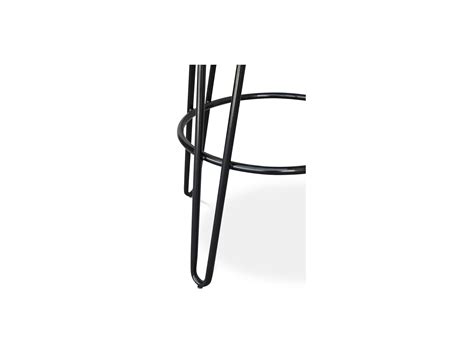 Tabouret Rond - Design Industriel - 80 cm - Elan Noir
