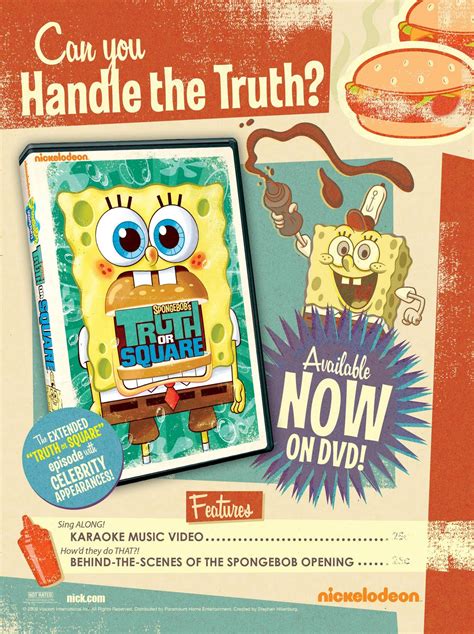 jon4lease: SPONGEBOB SQUAREPANTS - TRUTH OR SQUARE DVD AD