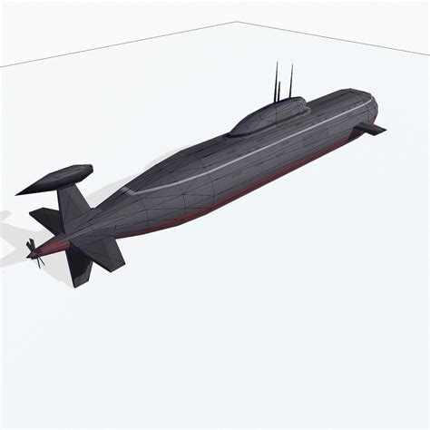 3d akula-class submarine akula class