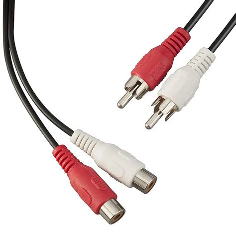 TNP RCA Extension Cable 10 Feet 3RCA Composite Video Audio Extender Adapter Cord Wire Coupler ...