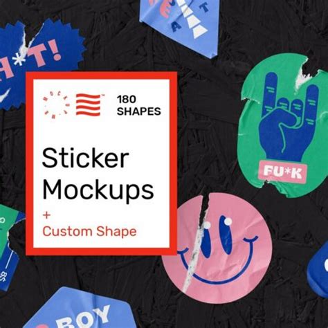 Sticker Mockups - Shape Generator | Master Bundles