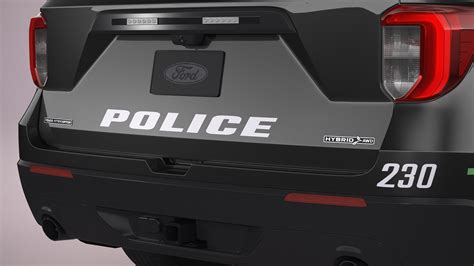 Ford Explorer 2023 Police - 3D Model by 3dacuvision