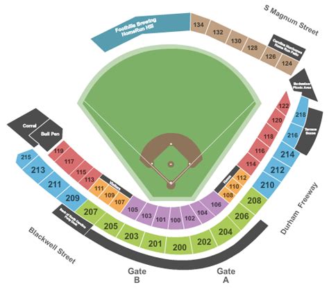 Durham Bulls Stadium Map – Map Of The World