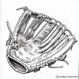 Baseball Glove Coloring Pages  Free & Printable sketch template