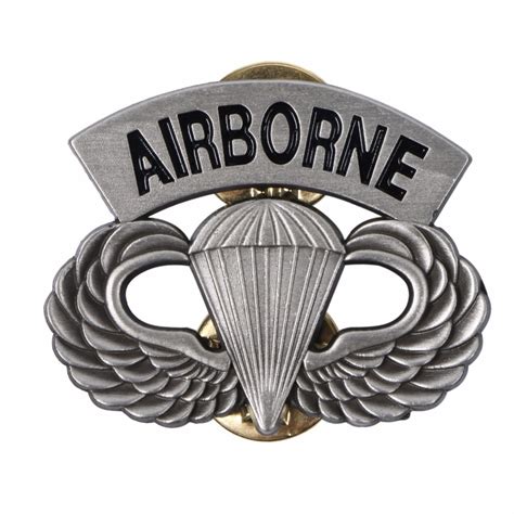 US ARMY AIRBORNE PARATROOPER PARACHUTIST WINGS PIN BADGE| | - AliExpress