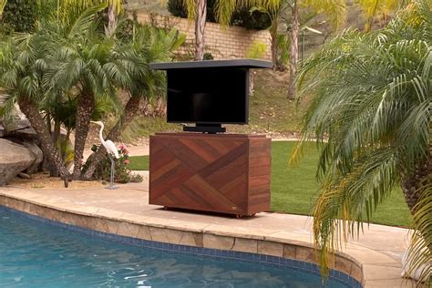 Rift Outdoor Movable TV Lift Cabinet | Cabinet Tronix