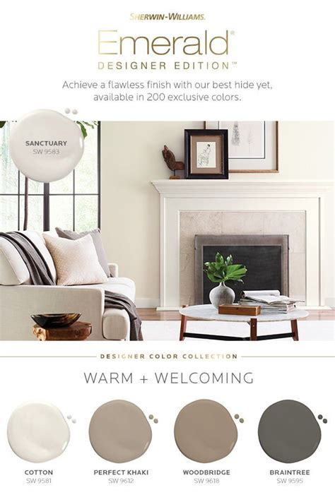 Sherwin-Williams Warm + Welcoming Palette | Warm interior paint colors ...