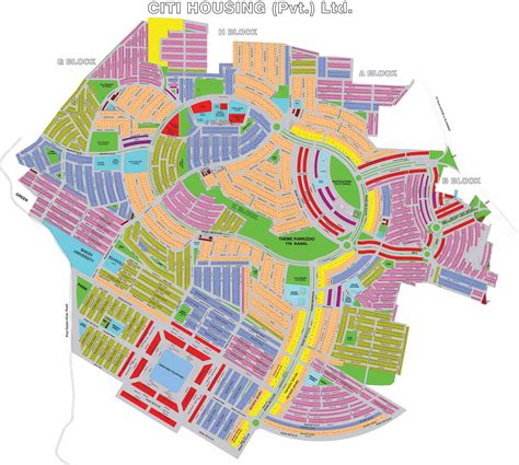 Map of Citi Housing Jhelum 2024