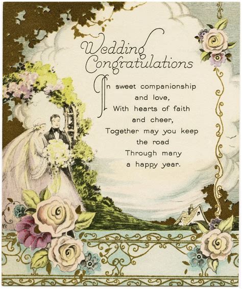 Vintage Wedding Congratulations | Old Design Shop Blog