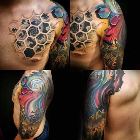 80 Fractal Tattoo Designs for Men [2023 Inspiration Guide]