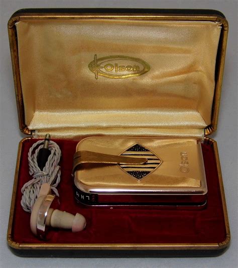 https://flic.kr/p/MwHe7u | Vintage Olson Transistor (Body) Hearing Aid, No Model Number, Gold ...