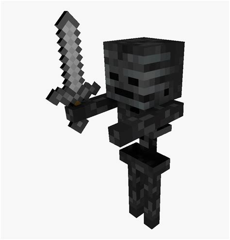 Minecraft Wither Skeleton, HD Png Download - kindpng