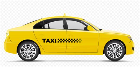 Illustration Cartoon Taxi Side View Car Cab HD PNG | Citypng