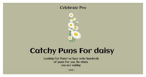 101+ Daisy Puns Blooming Jokes to Make Your Day