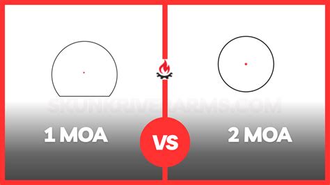 1 MOA vs 2 MOA: Differences Between Red Dot Size! - Skunk River Arms