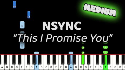 NSYNC – This I Promise You – Medium – MARKS PIANO