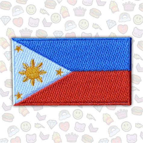 PHILIPPINE FLAG EMBROIDERED PATCH - Philpatch