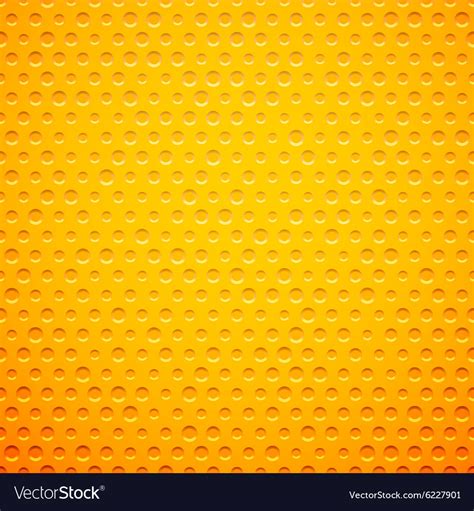 Yellow metal or plastic texture with holes Vector Image