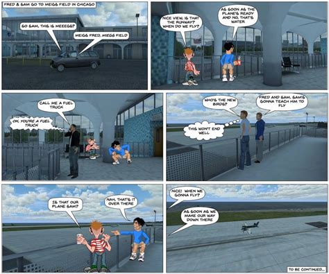 Flying Lessons 1 | Comic Strip Factory | David Durkee