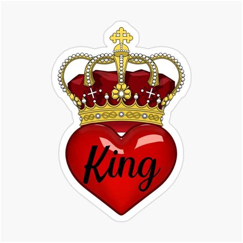 "King of hearts" Sticker for Sale by JDreaming | King of hearts, King ...