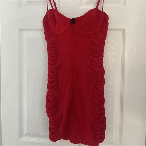 White Fox Boutique Red Mini Dress - Depop