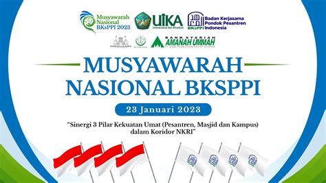 Musyawarah Nasional Badan Kerjasama Pondok Pesantren Indonesia 23 Januari 2023 - YouTube