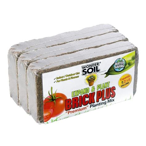 WONDER SOIL 7.5 Gal. Brick Plus Premium Organic Expanding Coco Coir ...