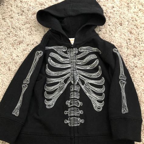 Gymboree black skeleton Halloween hoodie on Mercari | Fashion inspo ...