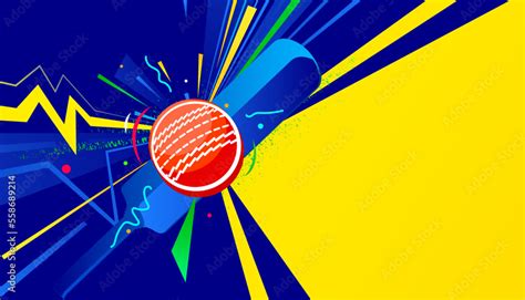 Vector illustration of cricket abstract background design for banner, poster, flyer template ...