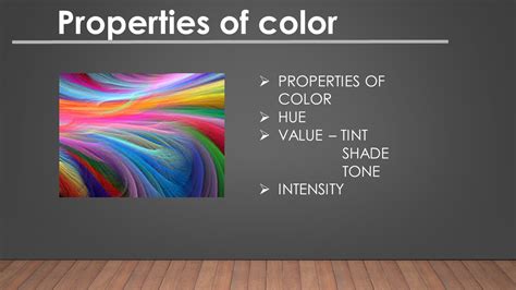 3 Important Properties of colour - Hue, Value, Intensity