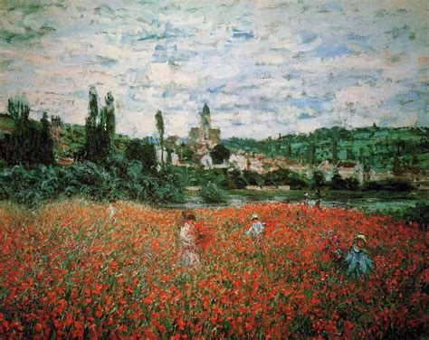 Poppy Field near Vetheuil, 1879 - Claude Monet - WikiArt.org