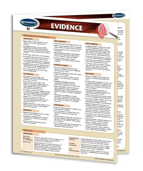 Evidence Law Guidebook - Quick Reference Resource