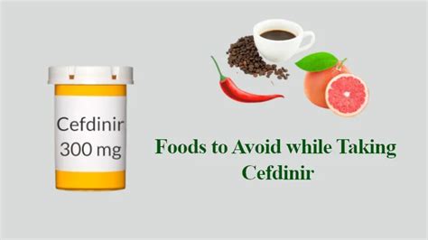 13 Foods to Avoid while Taking Cefdinir