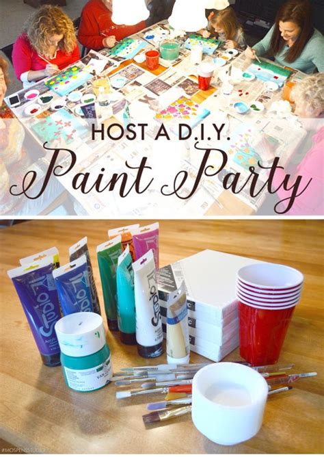 Host a D.I.Y. Art Canvas Painting Party – Mospens Studio